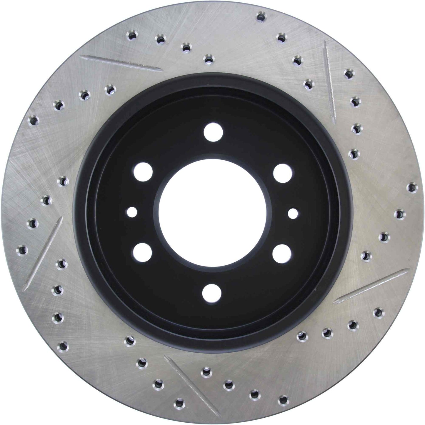 StopTech Sport Drilled/Slotted Brake Rotor; Front Right