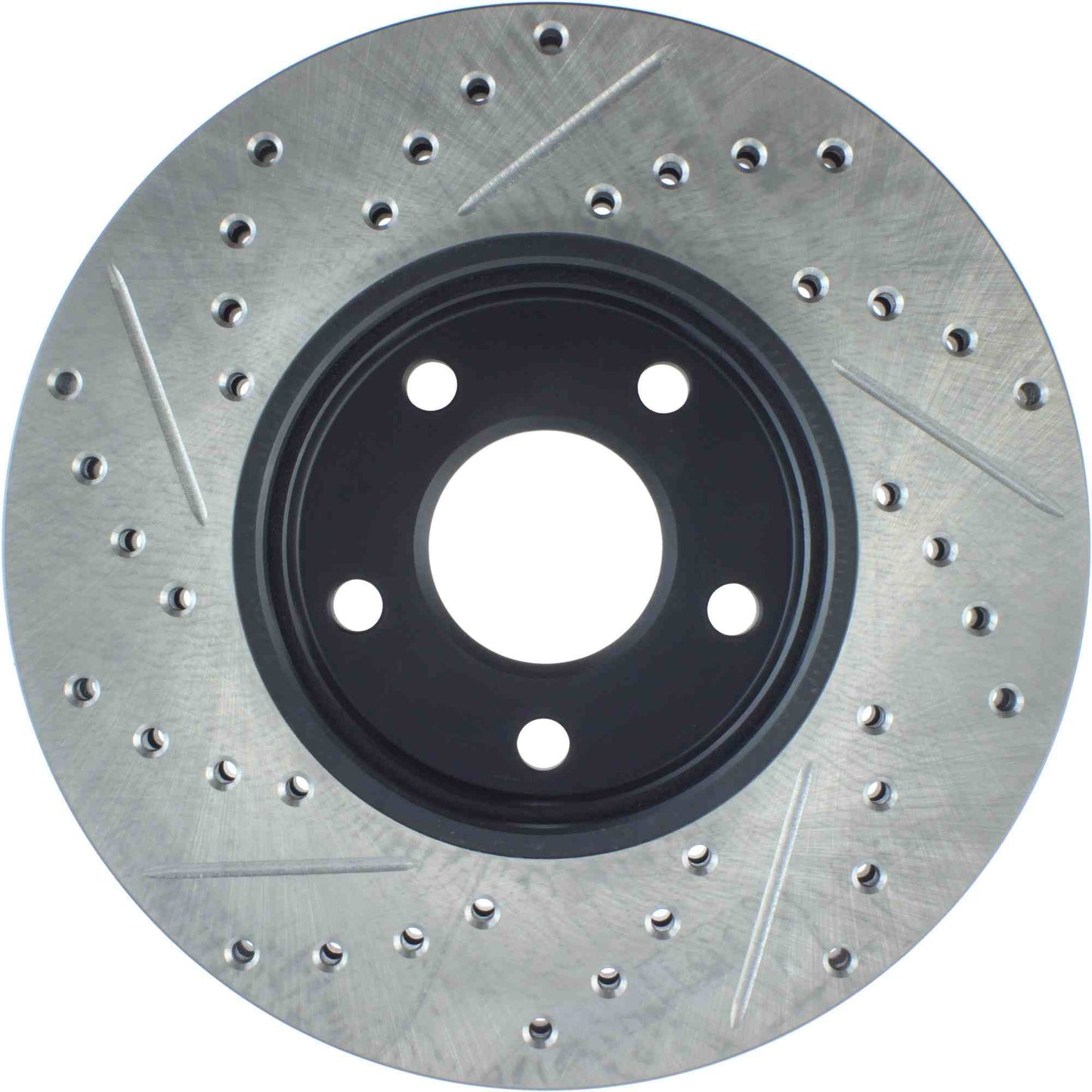 StopTech Sport Drilled/Slotted Brake Rotor; Front Left