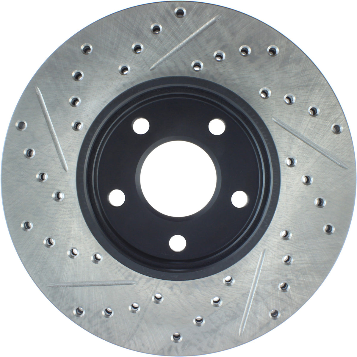 StopTech Sport Drilled/Slotted Brake Rotor; Front Left