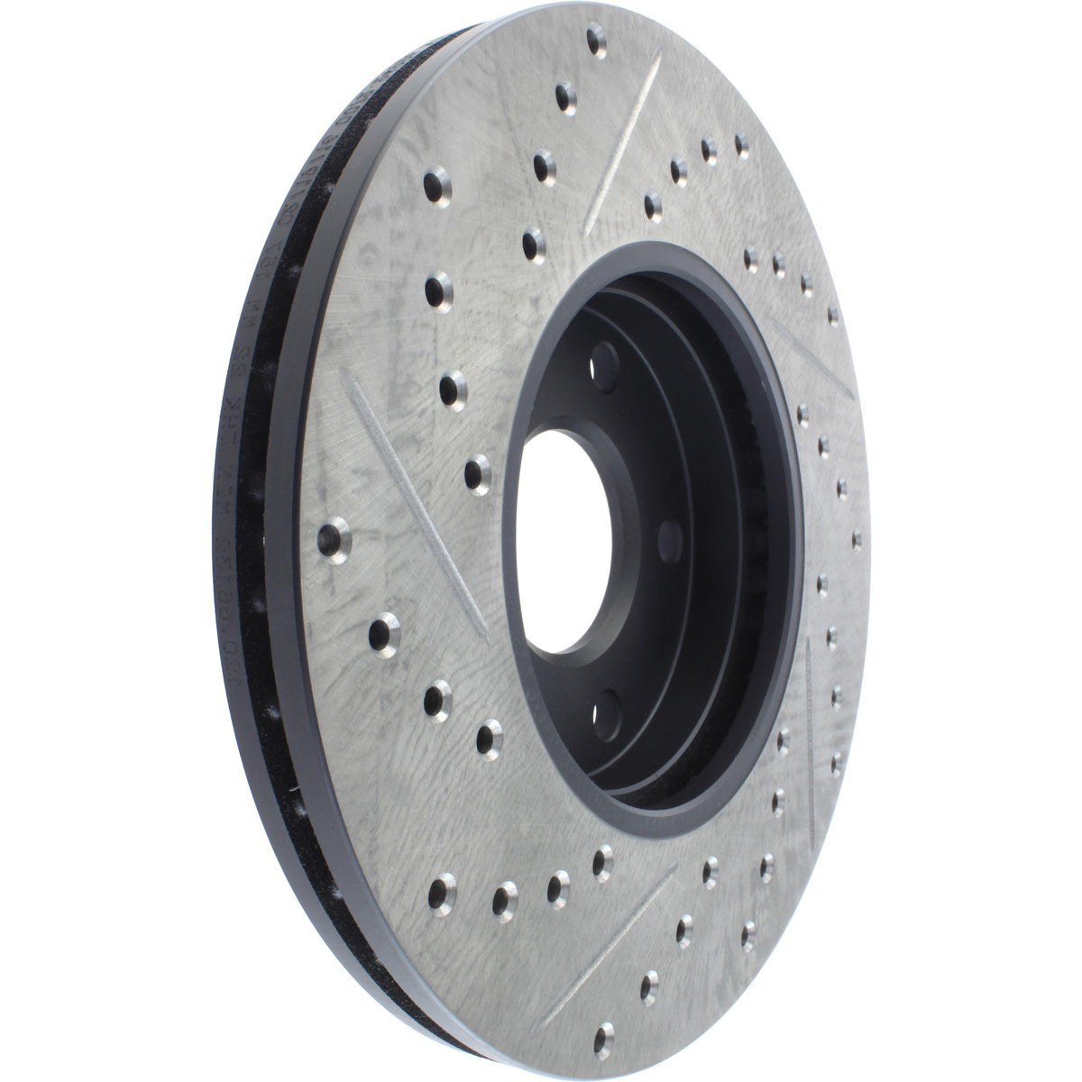 StopTech Sport Drilled/Slotted Brake Rotor; Front Left