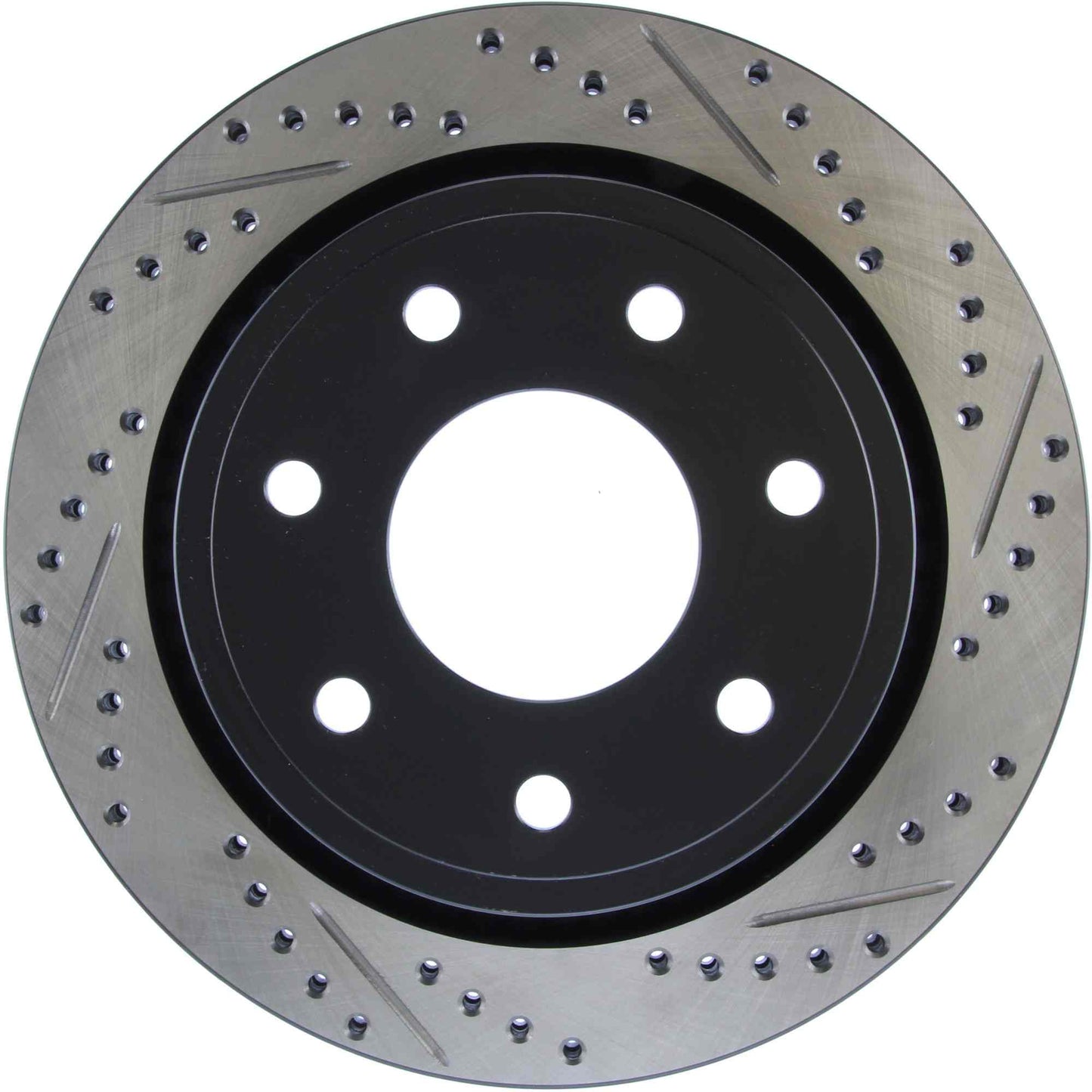 StopTech Sport Drilled/Slotted Brake Rotor; Rear Left