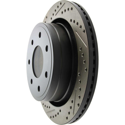 StopTech Sport Drilled/Slotted Brake Rotor; Rear Right