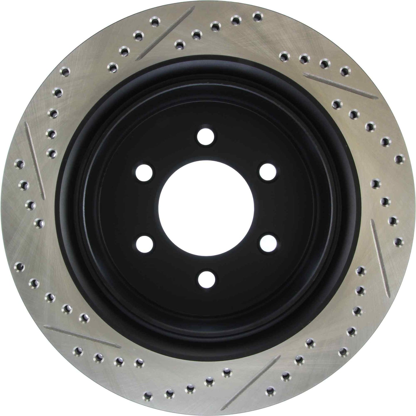 StopTech Sport Drilled/Slotted Brake Rotor; Rear Left