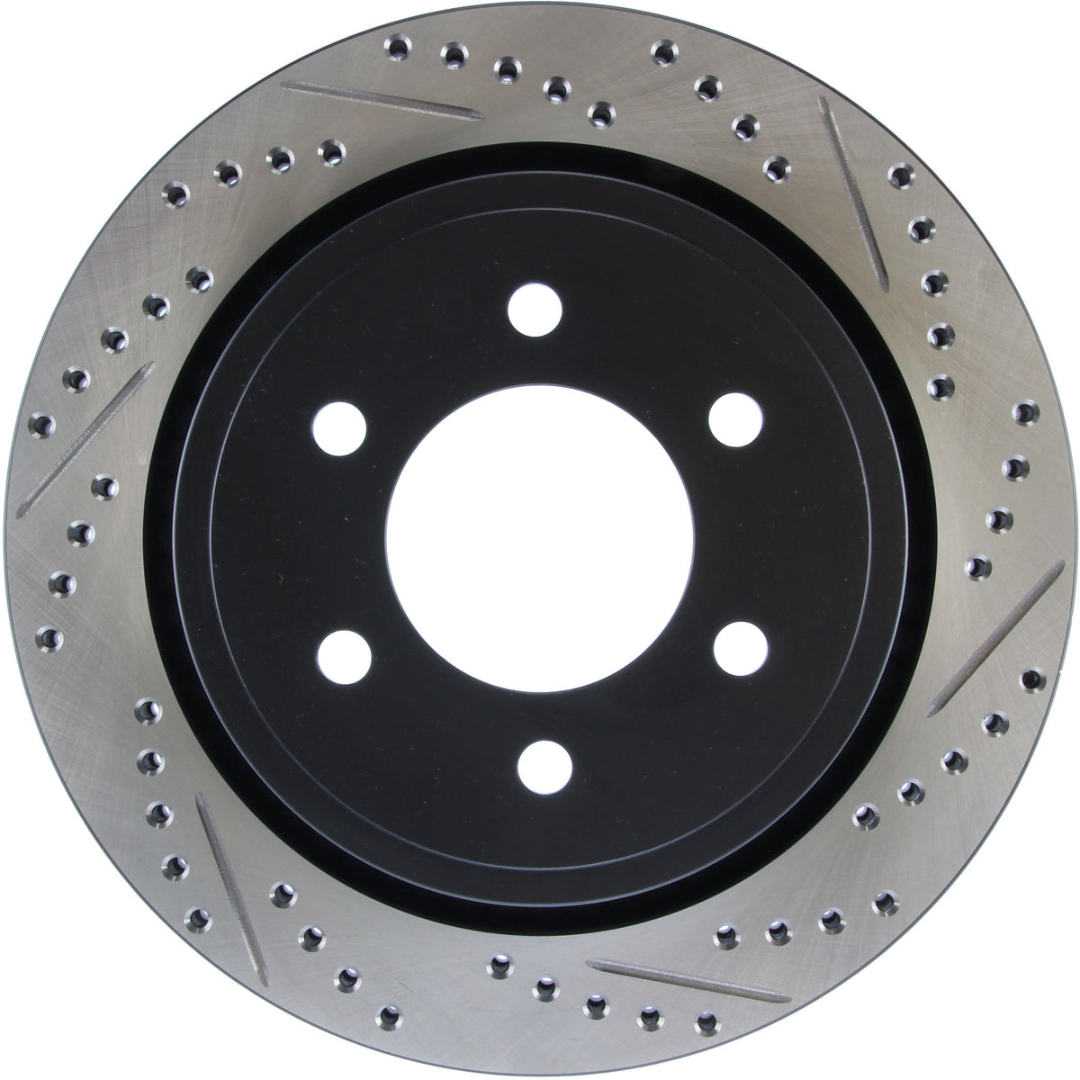StopTech Sport Drilled/Slotted Brake Rotor; Rear Left