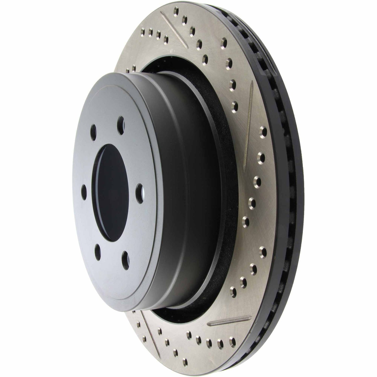StopTech Sport Drilled/Slotted Brake Rotor; Rear Left