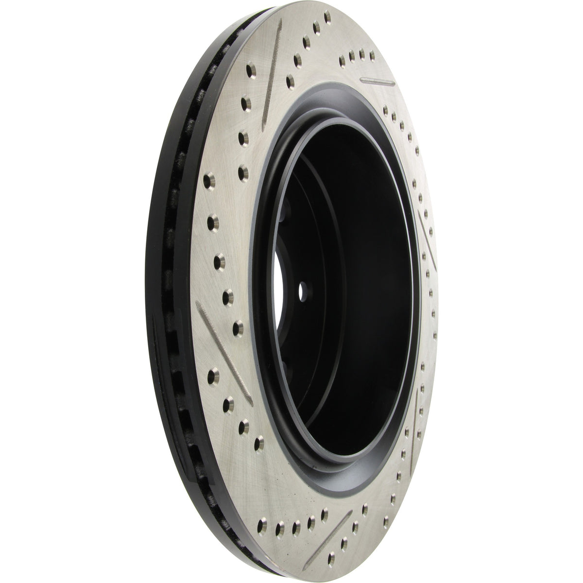 StopTech Sport Drilled/Slotted Brake Rotor; Rear Left