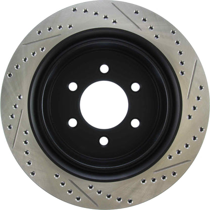 StopTech Sport Drilled/Slotted Brake Rotor; Rear Right