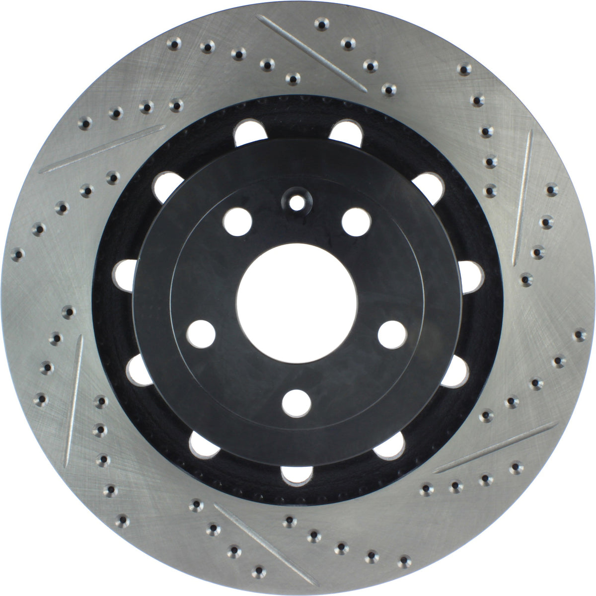 StopTech Sport Drilled/Slotted Brake Rotor; Front Left
