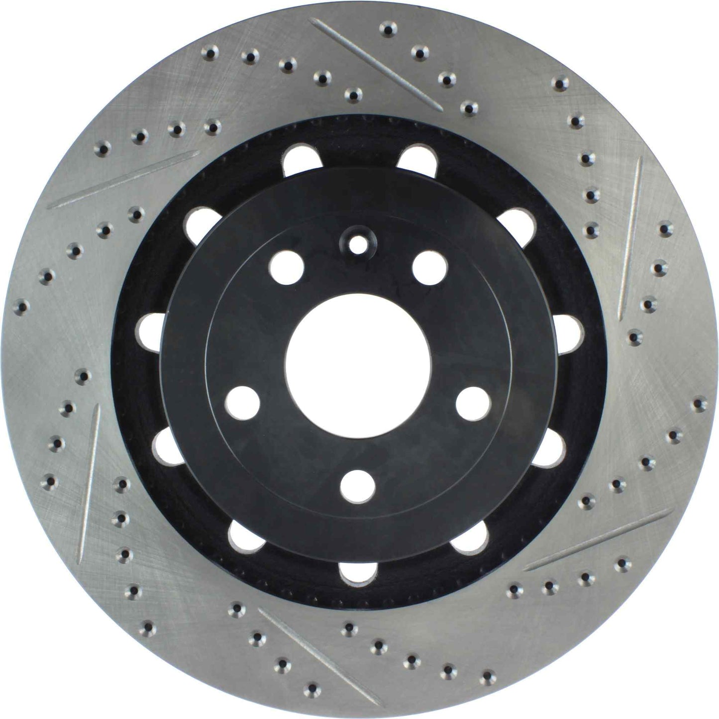 StopTech Sport Drilled/Slotted Brake Rotor; Front Left