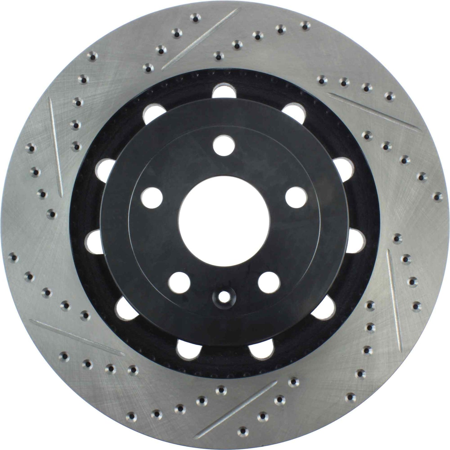 StopTech Sport Drilled/Slotted Brake Rotor; Front Right
