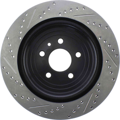 StopTech Sport Drilled/Slotted Brake Rotor; Rear Left