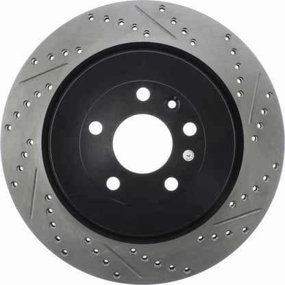 StopTech Sport Drilled/Slotted Brake Rotor; Rear Left