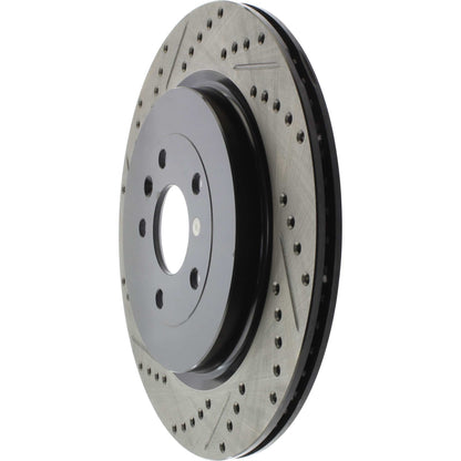 StopTech Sport Drilled/Slotted Brake Rotor; Rear Right