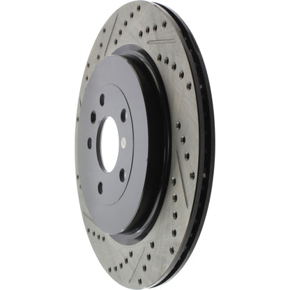 StopTech Sport Drilled/Slotted Brake Rotor; Rear Right