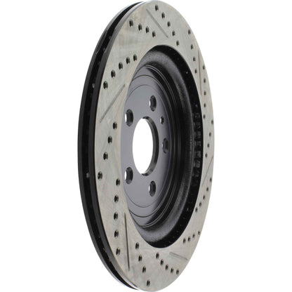 StopTech Sport Drilled/Slotted Brake Rotor; Rear Right