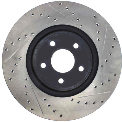 StopTech 14+ Ford Focus ST w/ 335mm Brakes Front Left Slotted & Drilled Rotor 127.65146L