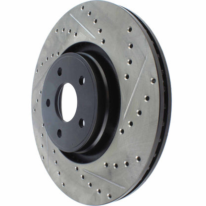StopTech 14+ Ford Focus ST w/ 335mm Brakes Front Left Slotted & Drilled Rotor 127.65146L