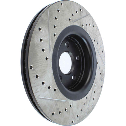 StopTech 14+ Ford Focus ST w/ 335mm Brakes Front Left Slotted & Drilled Rotor 127.65146L