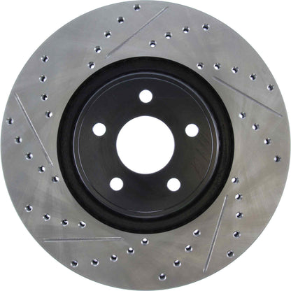 StopTech 14+ Ford Focus ST w/ 335mm Brakes Front Right Slotted & Drilled Rotor 127.65146R
