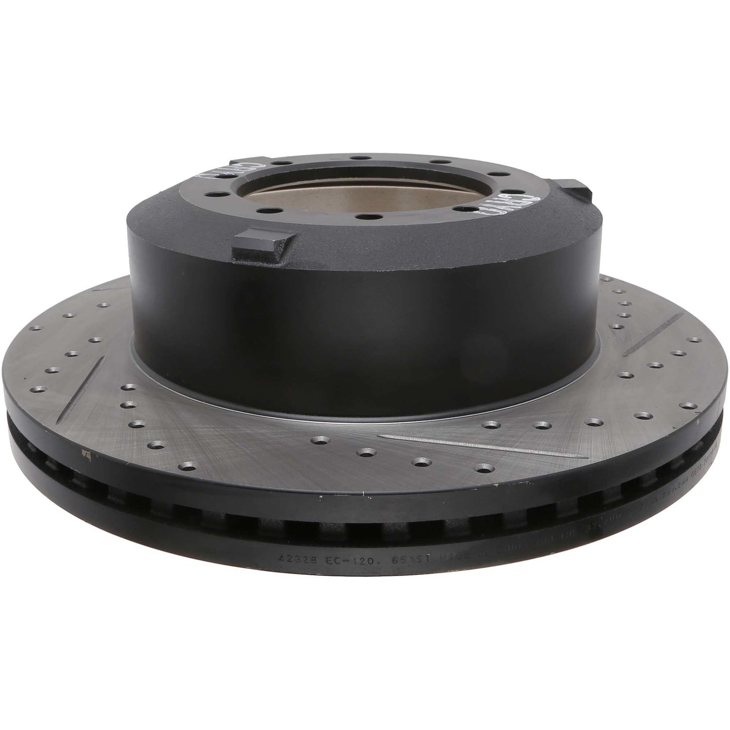 StopTech 17-20 Ford F-450/F-550 Super Duty Cryo Slotted & Drilled Sport Brake Rotor - Left Rear 127.65151CL