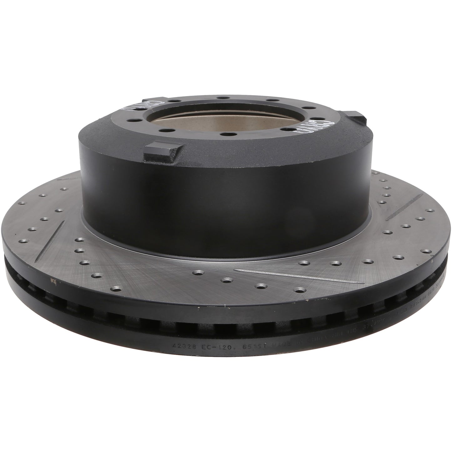 StopTech 17-20 Ford F-450/F-550 Super Duty Cryo Slotted & Drilled Sport Brake Rotor - Left Rear 127.65151CL
