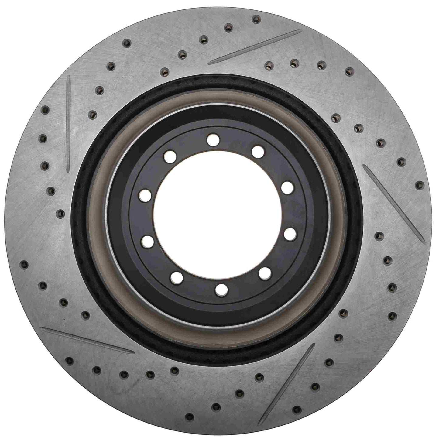 StopTech 17-20 Ford F-450/F-550 Super Duty Cryo Slotted & Drilled Sport Brake Rotor - Left Rear 127.65151CL