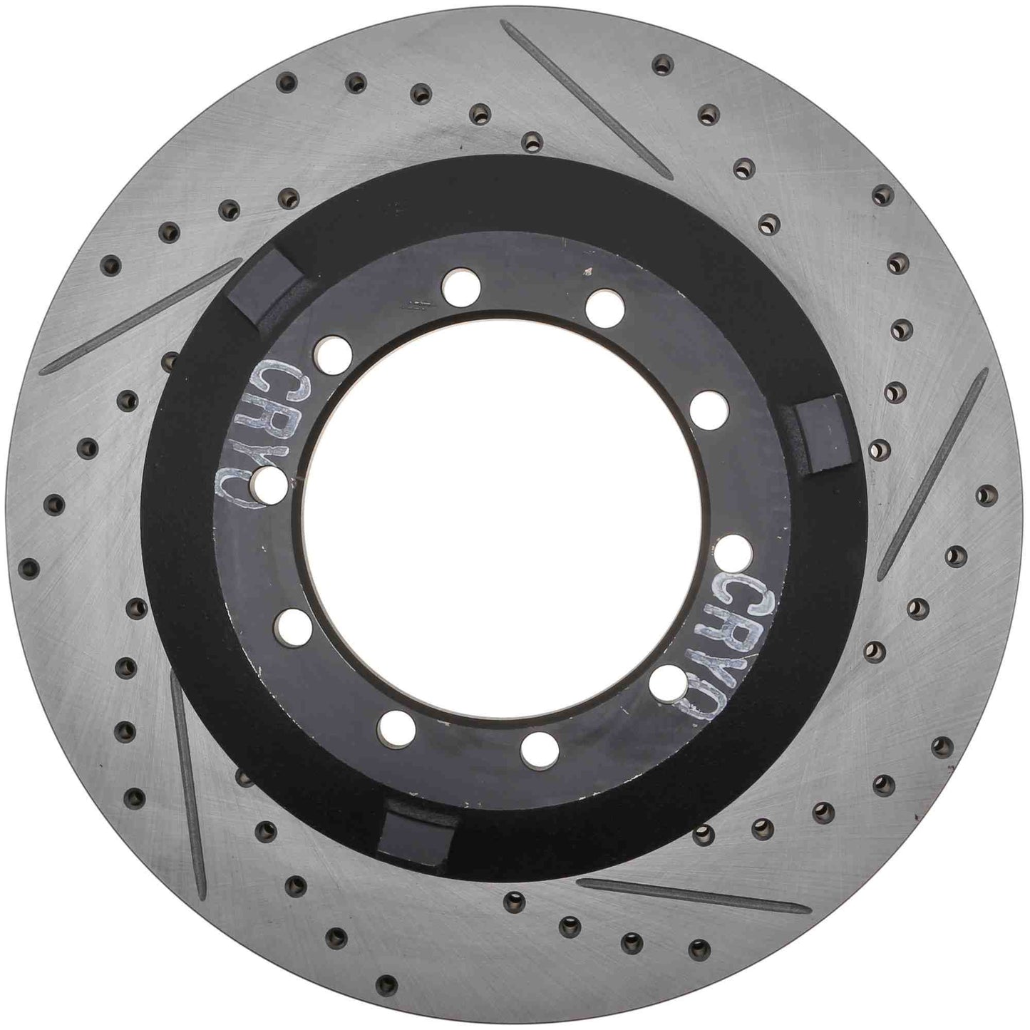 StopTech 17-20 Ford F-450/F-550 Super Duty Cryo Slotted & Drilled Sport Brake Rotor - Left Rear 127.65151CL