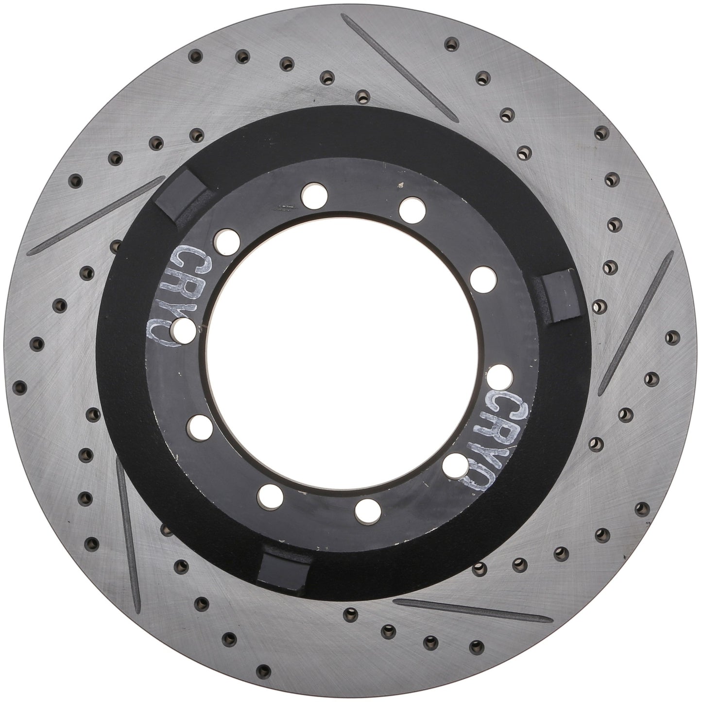 StopTech 17-20 Ford F-450/F-550 Super Duty Cryo Slotted & Drilled Sport Brake Rotor - Left Rear 127.65151CL