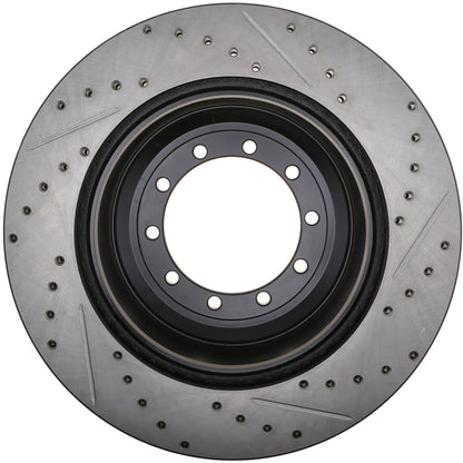StopTech 17-20 Ford F-450/F-550 Super Duty Cryo Slotted & Drilled Sport Brake Rotor - Right Rear 127.65151CR