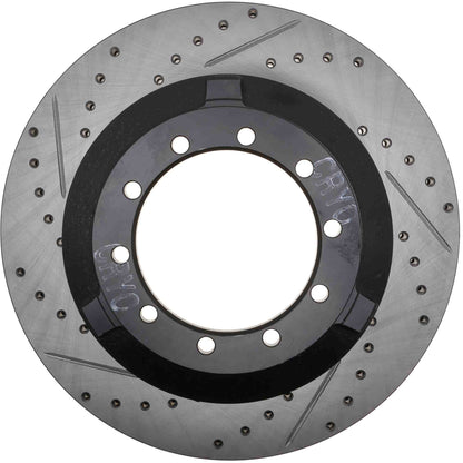 StopTech 17-20 Ford F-450/F-550 Super Duty Cryo Slotted & Drilled Sport Brake Rotor - Right Rear 127.65151CR