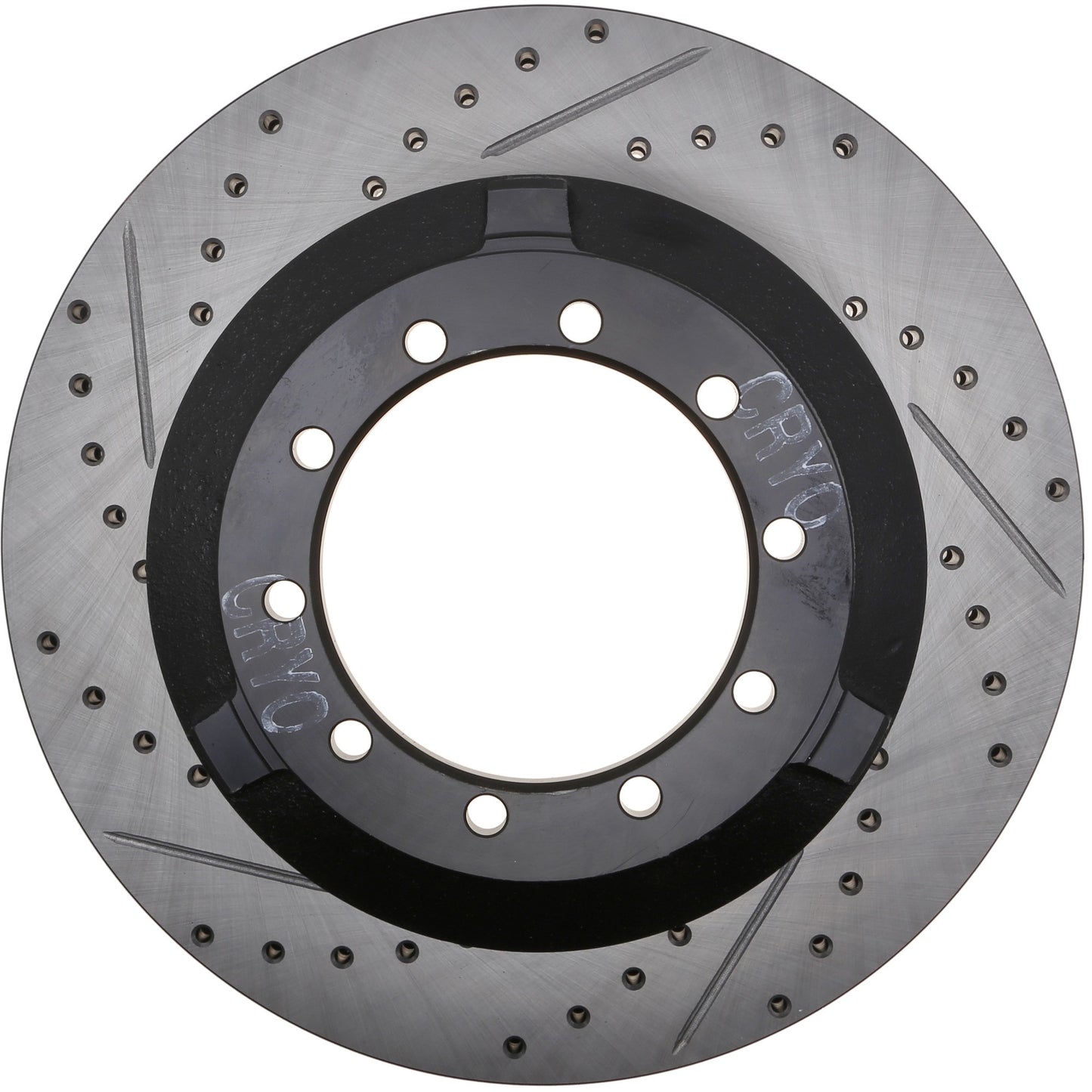 StopTech 17-20 Ford F-450/F-550 Super Duty Cryo Slotted & Drilled Sport Brake Rotor - Right Rear 127.65151CR