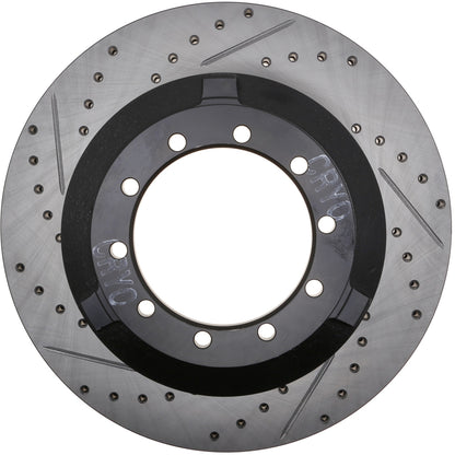 StopTech 17-20 Ford F-450/F-550 Super Duty Cryo Slotted & Drilled Sport Brake Rotor - Right Rear 127.65151CR