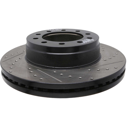StopTech 17-20 Ford F-450/F-550 Super Duty Cryo Slotted & Drilled Sport Brake Rotor - Left Front 127.65152CL