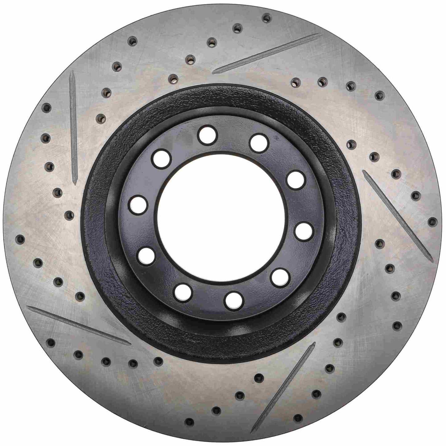 StopTech 17-20 Ford F-450/F-550 Super Duty Cryo Slotted & Drilled Sport Brake Rotor - Left Front 127.65152CL