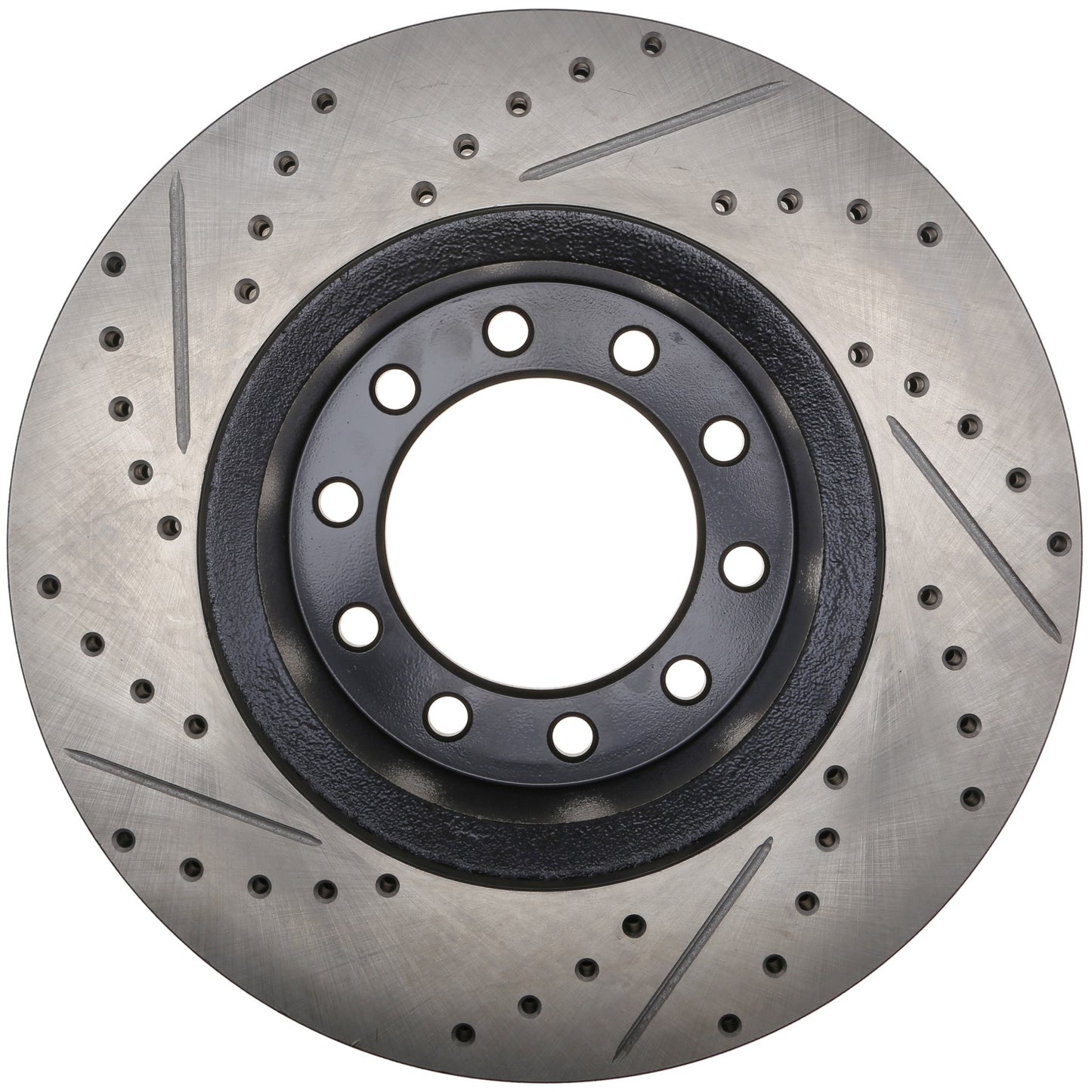 StopTech 17-20 Ford F-450/F-550 Super Duty Cryo Slotted & Drilled Sport Brake Rotor - Left Front 127.65152CL