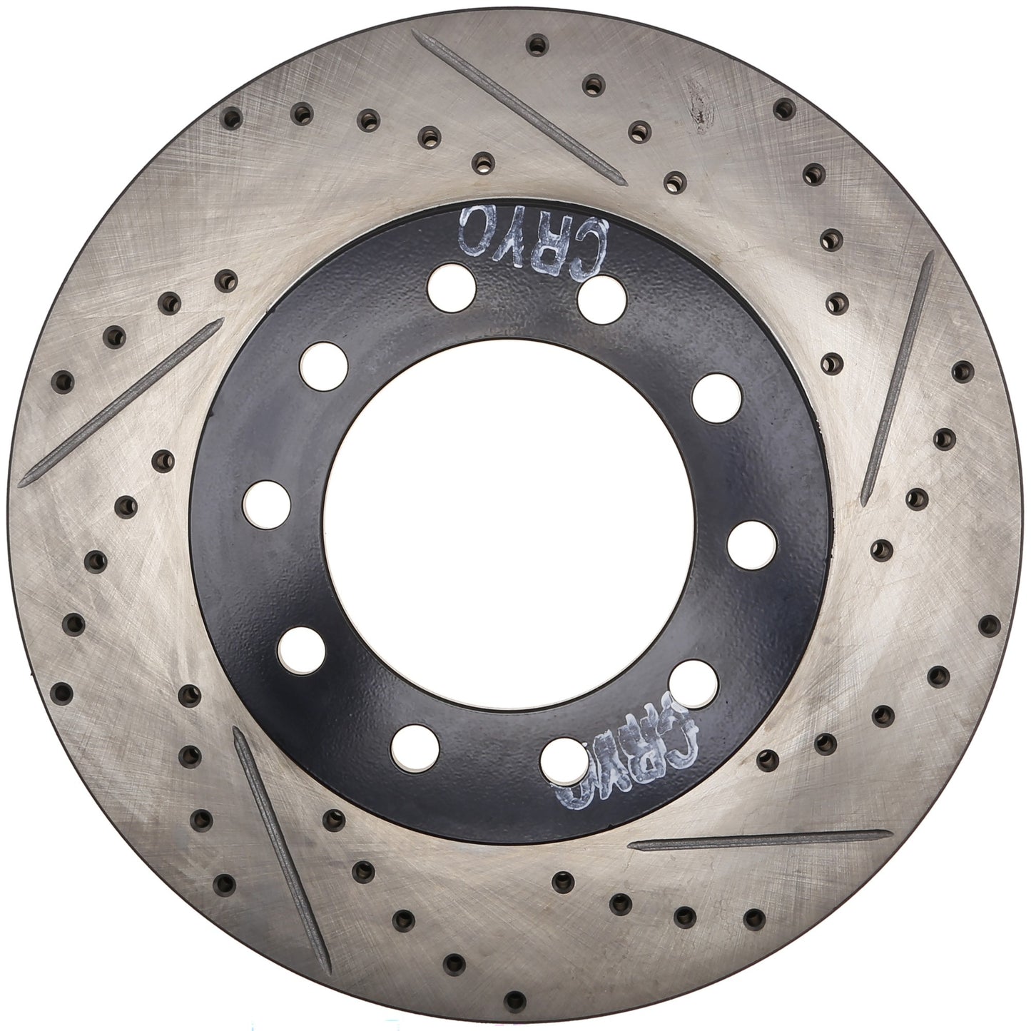 StopTech 17-20 Ford F-450/F-550 Super Duty Cryo Slotted & Drilled Sport Brake Rotor - Left Front 127.65152CL