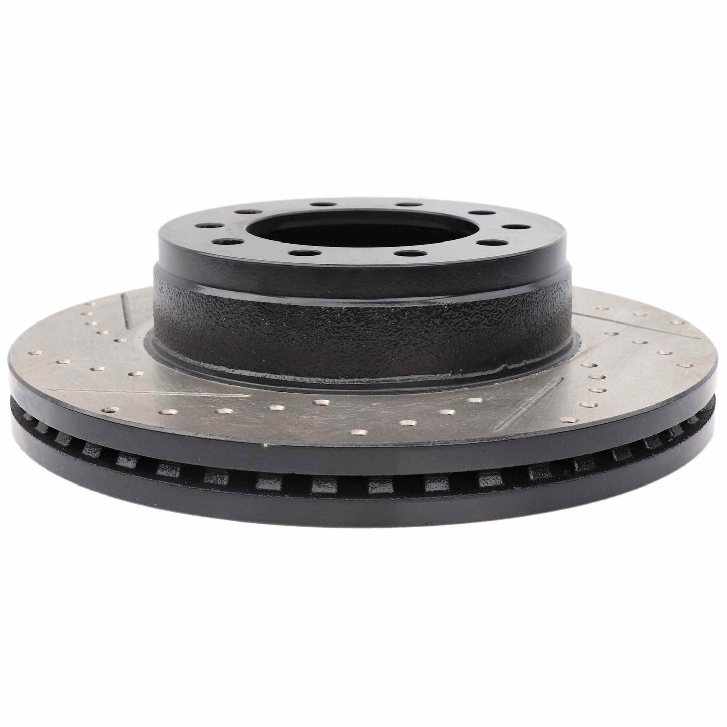 StopTech 17-20 Ford F-450/F-550 Super Duty Cryo Slotted & Drilled Sport Brake Rotor - Right Front 127.65152CR