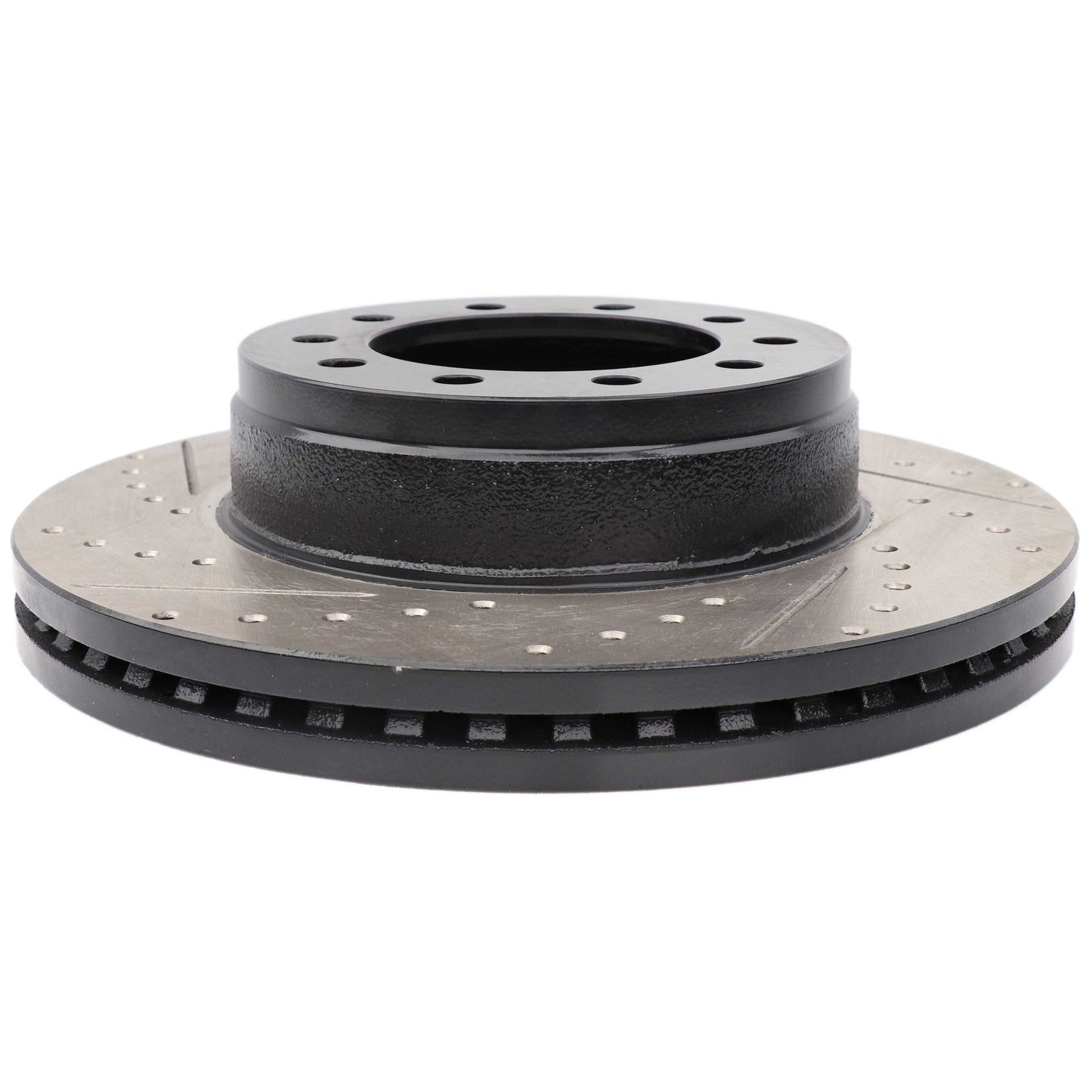 StopTech 17-20 Ford F-450/F-550 Super Duty Cryo Slotted & Drilled Sport Brake Rotor - Right Front 127.65152CR