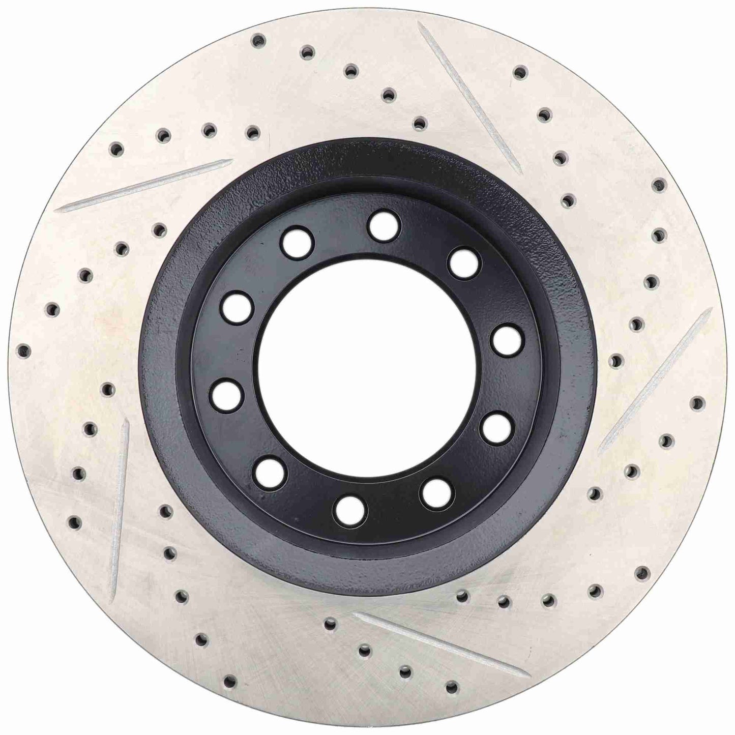 StopTech 17-20 Ford F-450/F-550 Super Duty Cryo Slotted & Drilled Sport Brake Rotor - Right Front 127.65152CR
