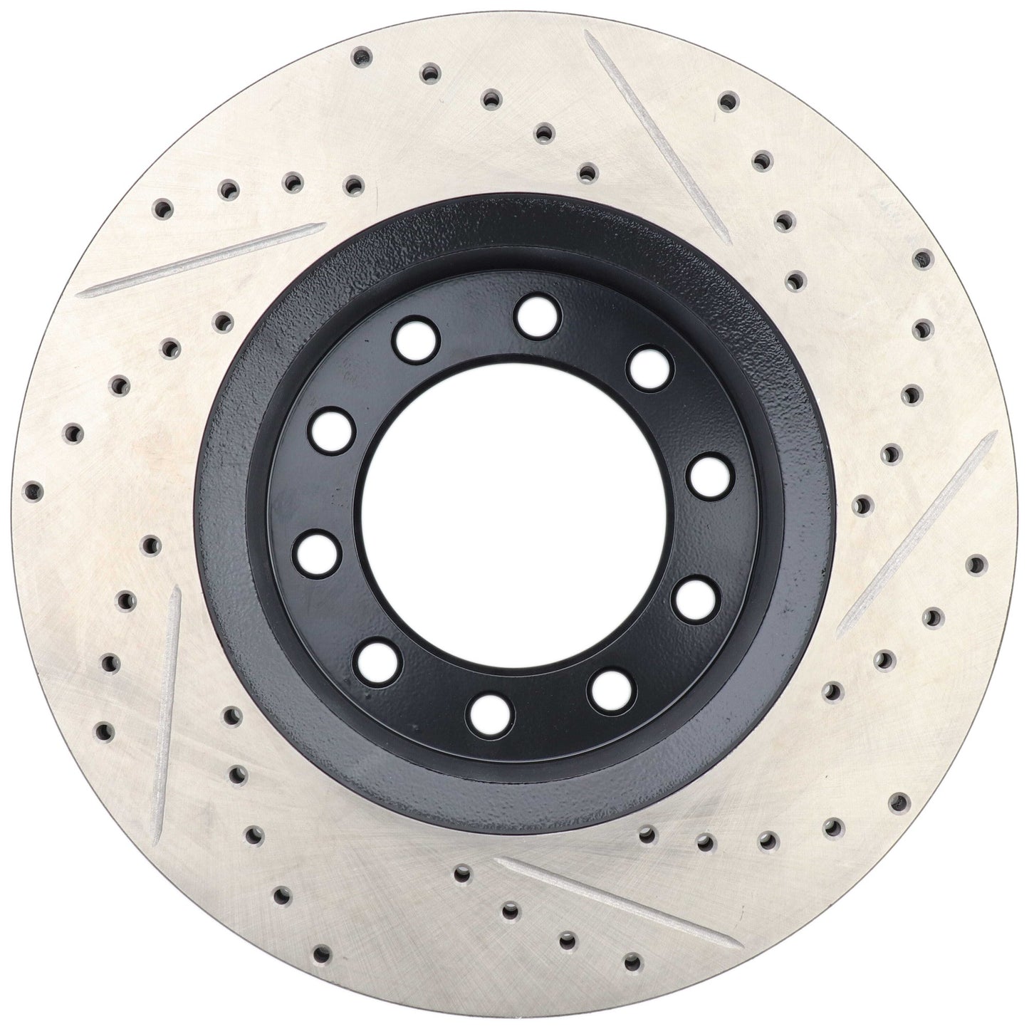 StopTech 17-20 Ford F-450/F-550 Super Duty Cryo Slotted & Drilled Sport Brake Rotor - Right Front 127.65152CR