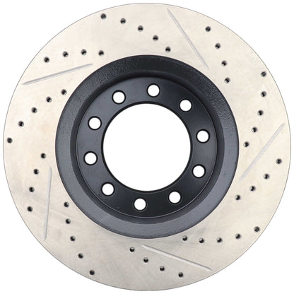 StopTech 17-20 Ford F-450/F-550 Super Duty Cryo Slotted & Drilled Sport Brake Rotor - Right Front 127.65152CR