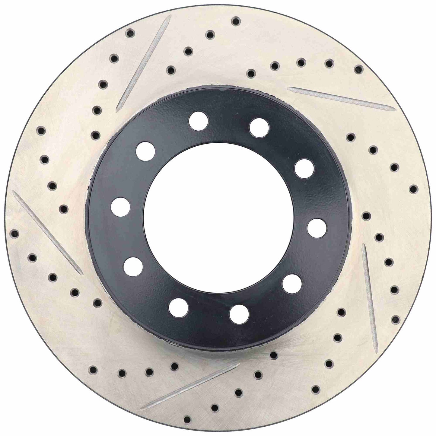 StopTech 17-20 Ford F-450/F-550 Super Duty Cryo Slotted & Drilled Sport Brake Rotor - Right Front 127.65152CR