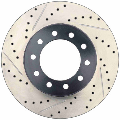 StopTech 17-20 Ford F-450/F-550 Super Duty Cryo Slotted & Drilled Sport Brake Rotor - Right Front 127.65152CR