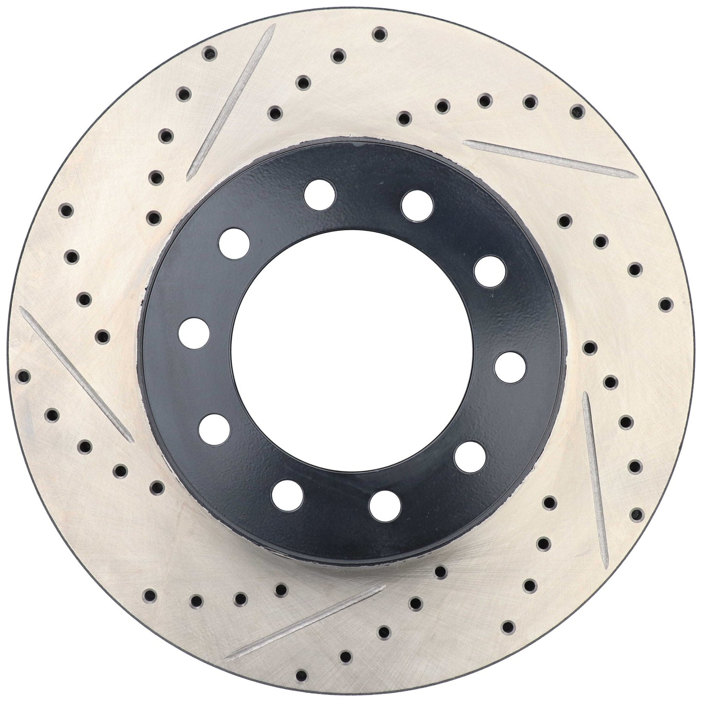 StopTech 17-20 Ford F-450/F-550 Super Duty Cryo Slotted & Drilled Sport Brake Rotor - Right Front 127.65152CR