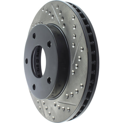 StopTech Sport Cryo Drilled/Slotted Brake Rotor;Front And Rear Left