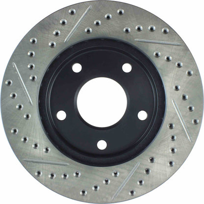 StopTech Sport Drilled/Slotted Brake Rotor;Front And Rear Left