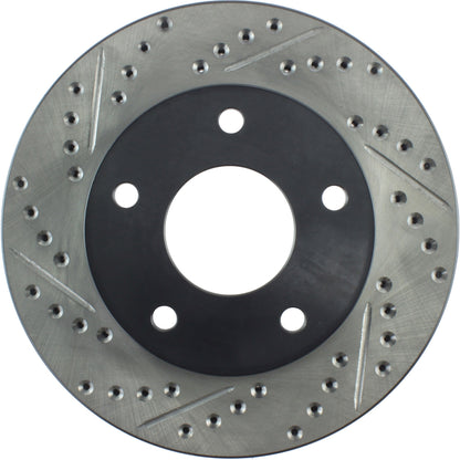 StopTech Sport Drilled/Slotted Brake Rotor;Front And Rear Right