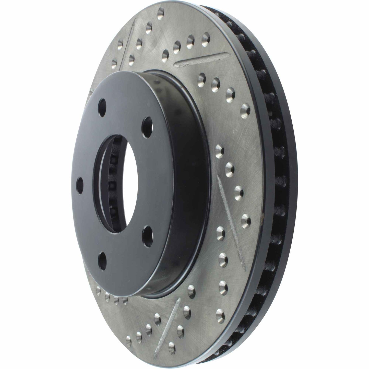 StopTech Sport Drilled/Slotted Brake Rotor;Front And Rear Right