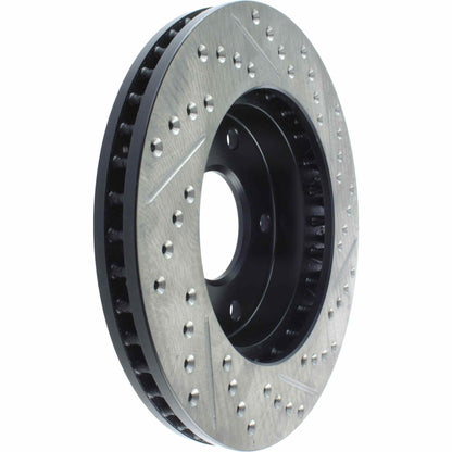 StopTech Sport Drilled/Slotted Brake Rotor;Front And Rear Right