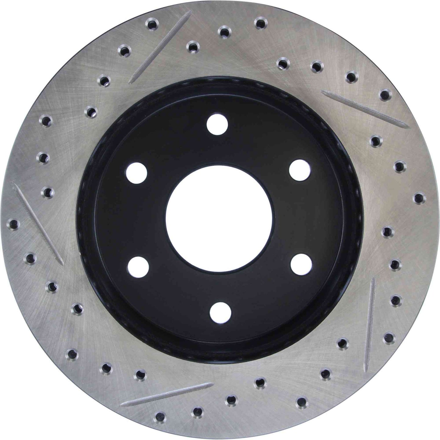 StopTech Sport Drilled/Slotted Brake Rotor; Front Left